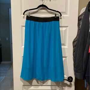 Lularoe bright blue medium skirt